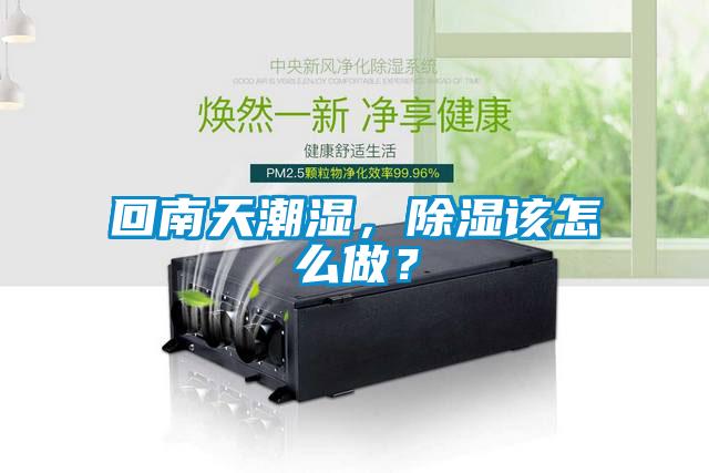 回南天潮濕，除濕該怎么做？