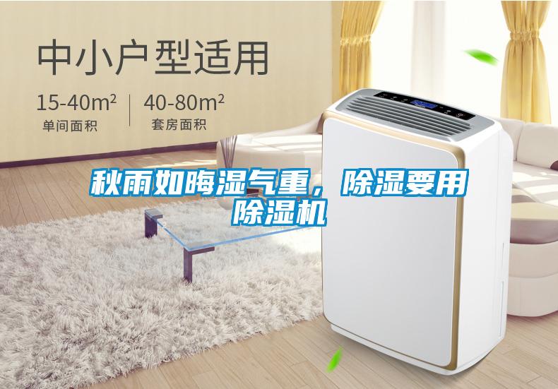秋雨如晦濕氣重，除濕要用除濕機(jī)