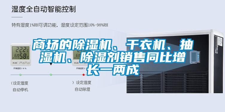 商場(chǎng)的除濕機(jī)、干衣機(jī)、抽濕機(jī)、除濕劑銷(xiāo)售同比增長(zhǎng)一兩成