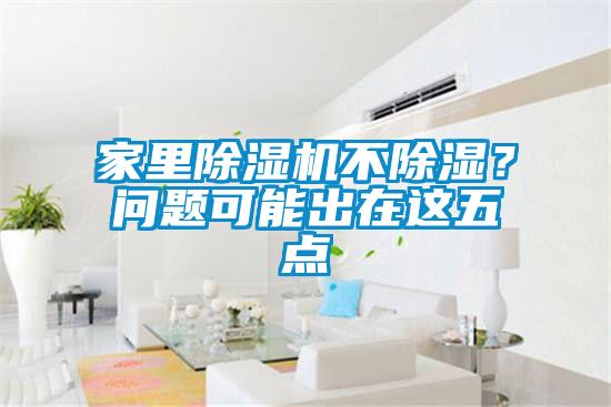 家里除濕機(jī)不除濕？問題可能出在這五點(diǎn)