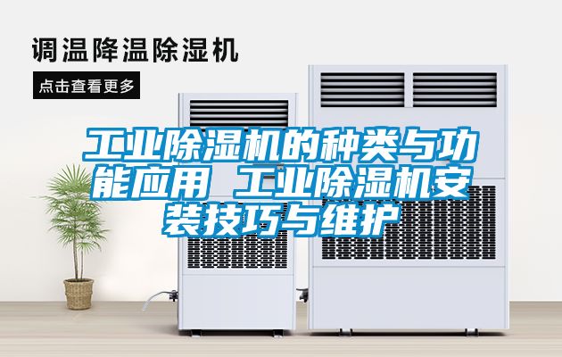 工業除濕機的種類與功能應用 工業除濕機安裝技巧與維護