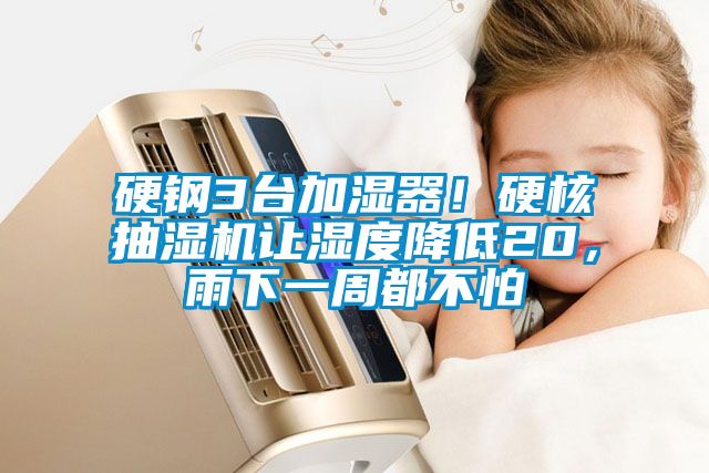硬鋼3臺加濕器！硬核抽濕機(jī)讓濕度降低20，雨下一周都不怕