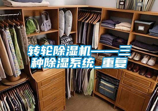 轉(zhuǎn)輪除濕機——三種除濕系統(tǒng)_重復
