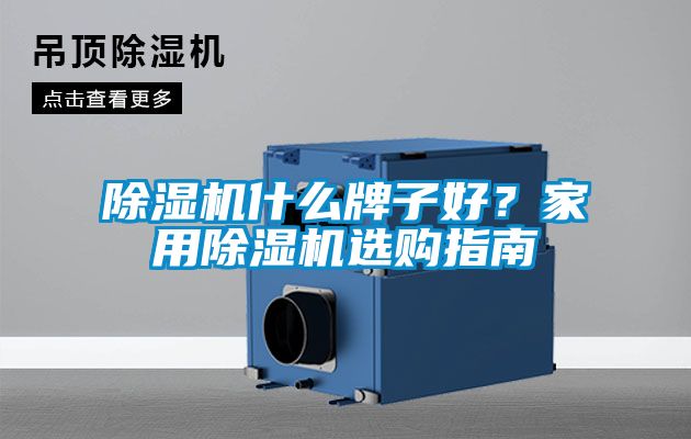 除濕機什么牌子好？家用除濕機選購指南